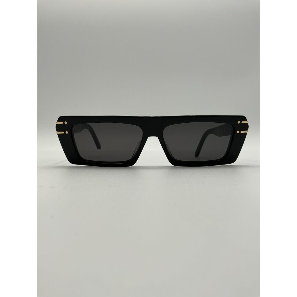 Dior 'Rectangular' Black Sunglasses Size OS - Picture 3 of 5